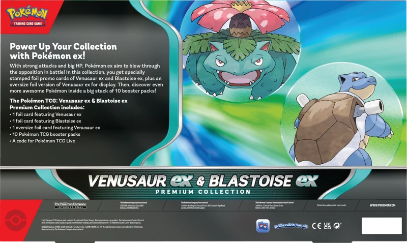 Pokémon TCG: Venusaur ex & Blastoise ex Premium Collection