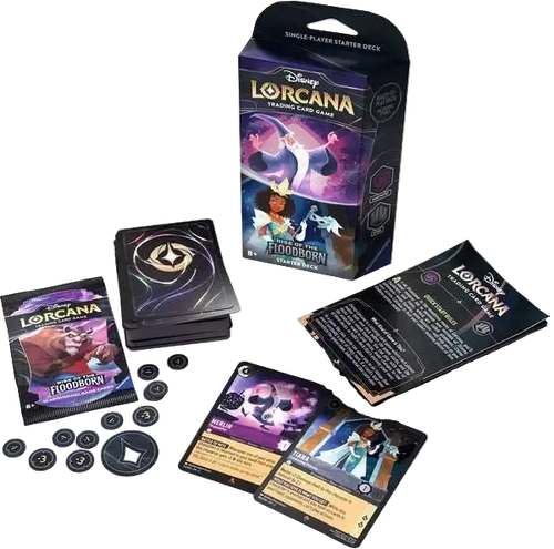 Disney Lorcana TCG: Rise of the Floodborn - Amethyst & Sapphire Starter Deck