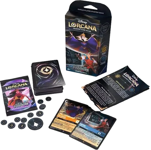Disney Lorcana TCG: Rise of the Floodborn - Amber & Sapphire Starter Deck