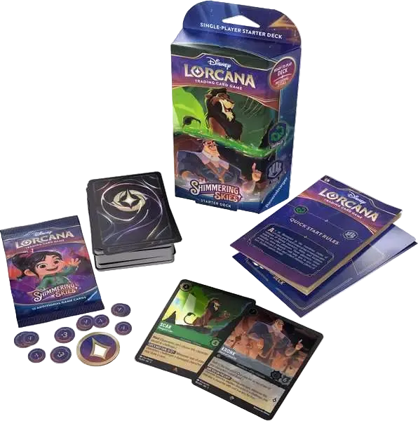 Disney Lorcana TCG: Shimmering Skies - Emerald & Steel Starter Deck