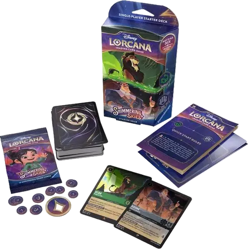Disney Lorcana TCG: Shimmering Skies - Emerald & Steel Starter Deck
