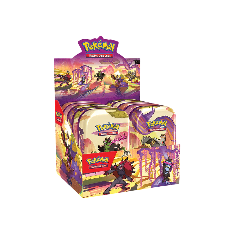 Pokémon TCG: Scarlet & Violet-Shrouded Fable Mini Tin Display Case Sealed (10 Tins)