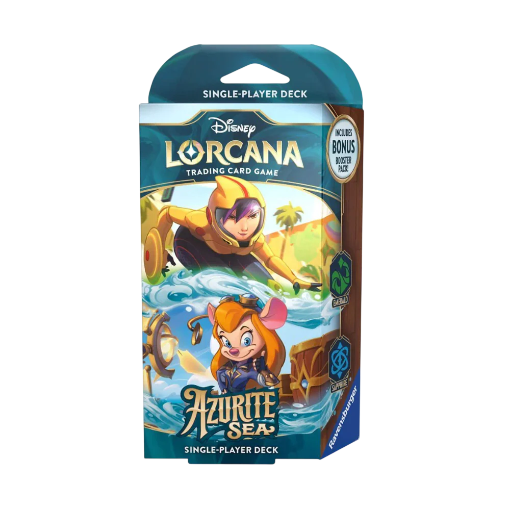 Disney Lorcana TCG Azurite Sea - Emerald & Sapphire Starter Deck