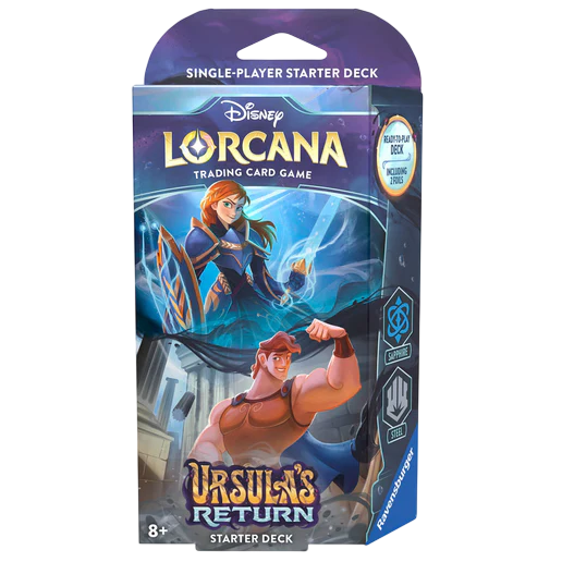 Disney Lorcana: Ursula's Return  - Sapphire & Steel Starter Deck